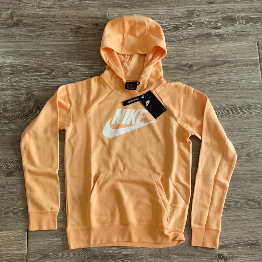NWT light orange/peach Nike hoodie size XS